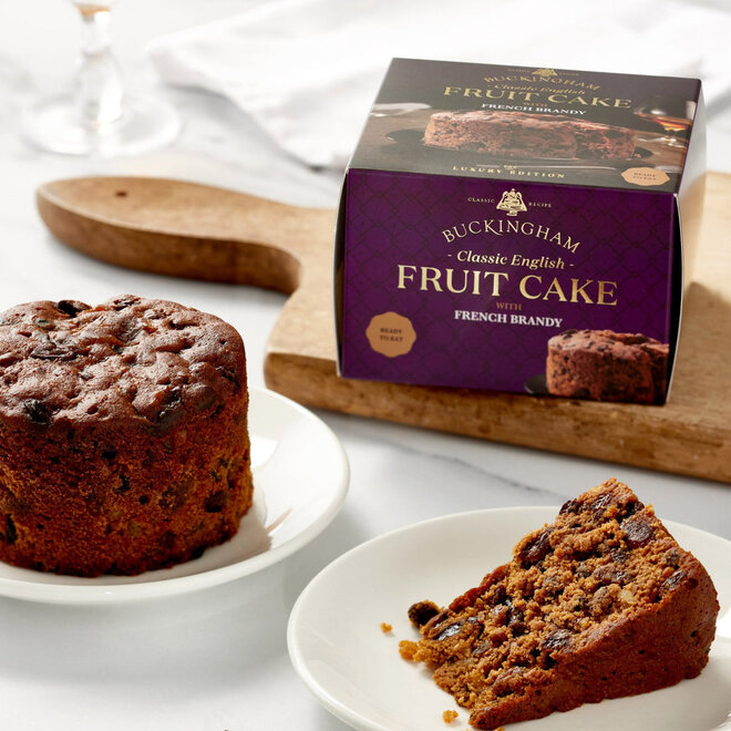 Buckingham English Fruit Cake  with French Brandy 280g