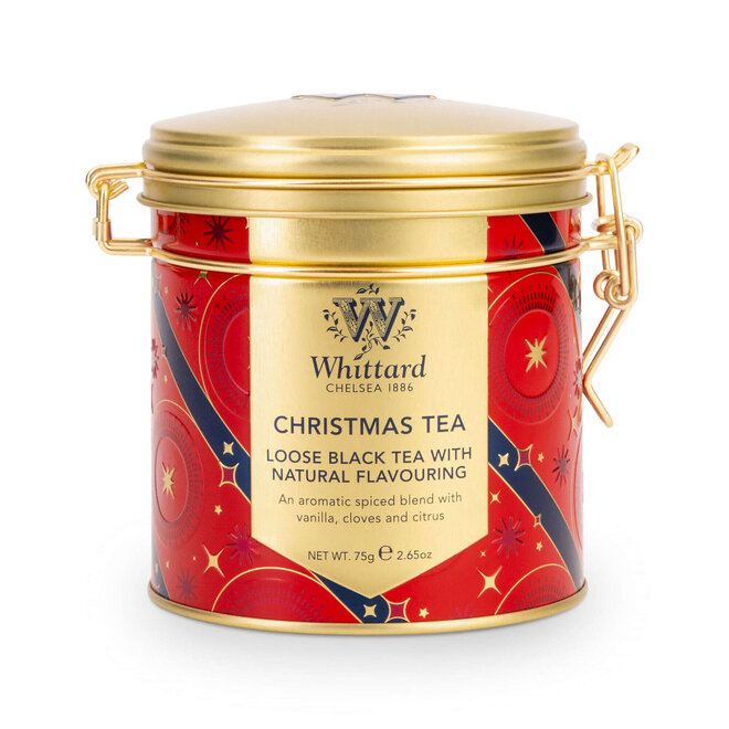 Whittard  of Chelsea Christmas Tea Loose Leaf Clip-Top Tin