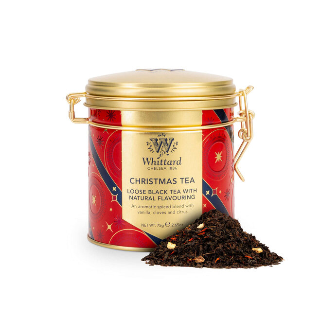 Whittard  of Chelsea Christmas Tea Loose Leaf Clip-Top Tin
