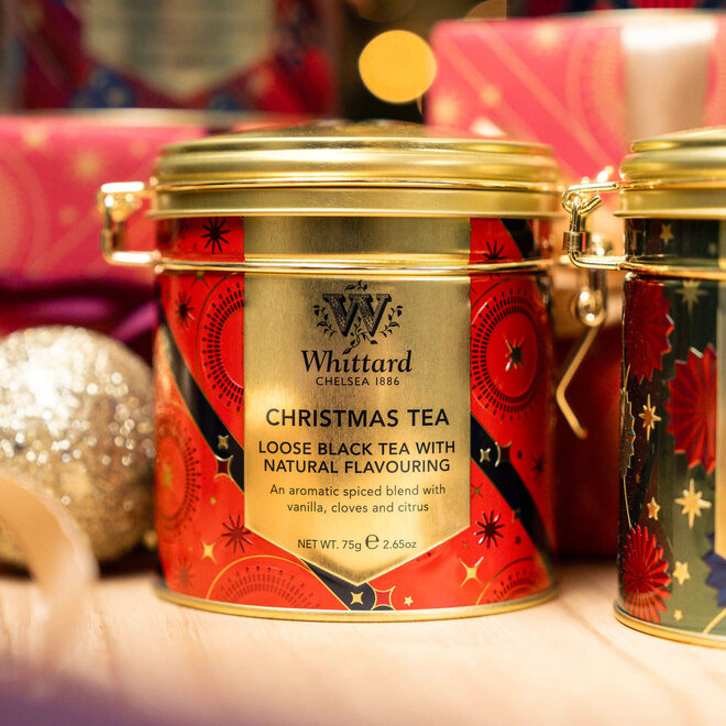 Whittard  of Chelsea Christmas Tea Loose Leaf Clip-Top Tin