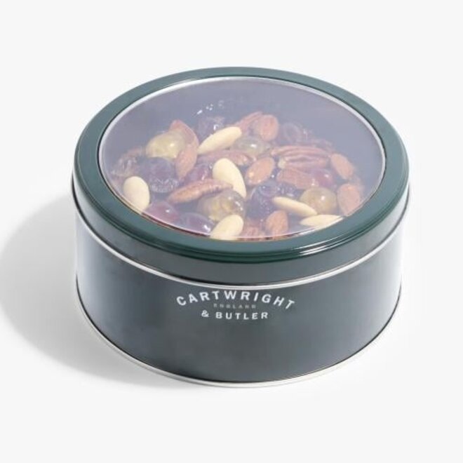 Cartwright & Butler Decorated Jewel Fruit Cake in Round Tin