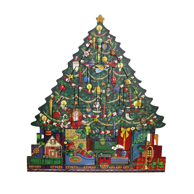 Christmas Tree Wooden Advent Calendar