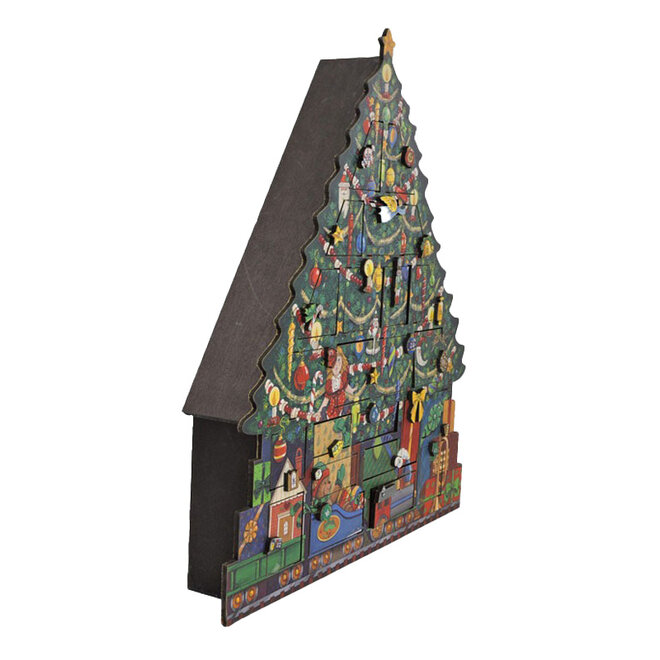 Christmas Tree Wooden Advent Calendar