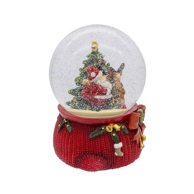 Kurt Adler Santa & Tree Musical Snow Globe