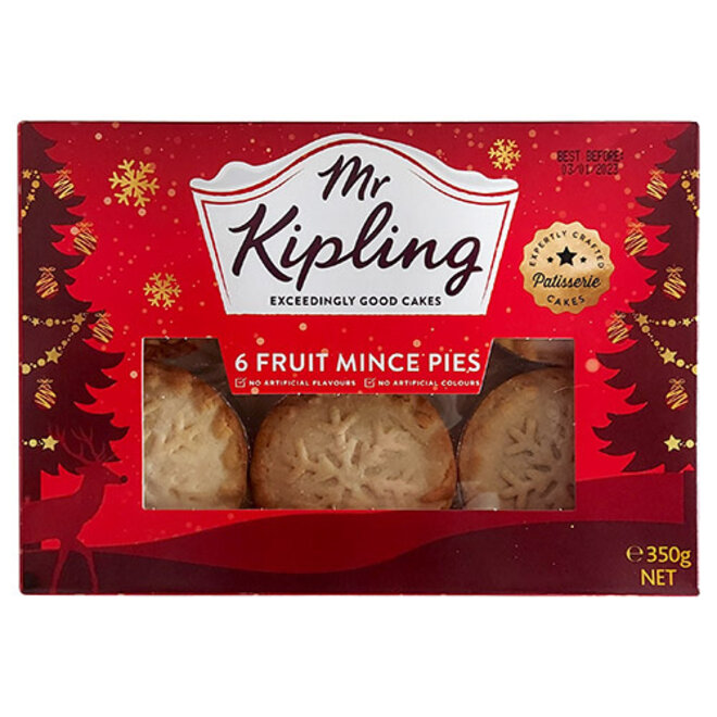 Mr Kipling Deep Filled Mincemeat Pies (6 Pack)