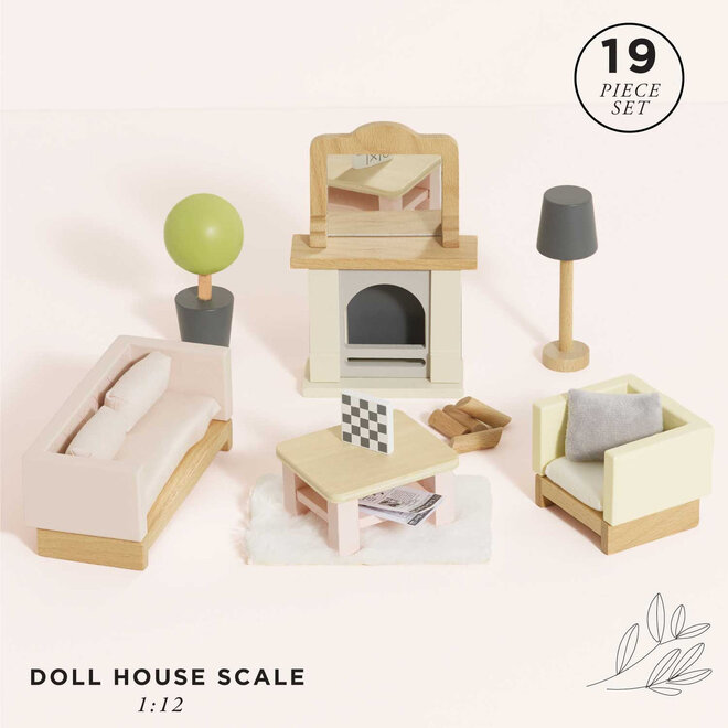 Daisylane Dolls House Sitting Room Furniture Set