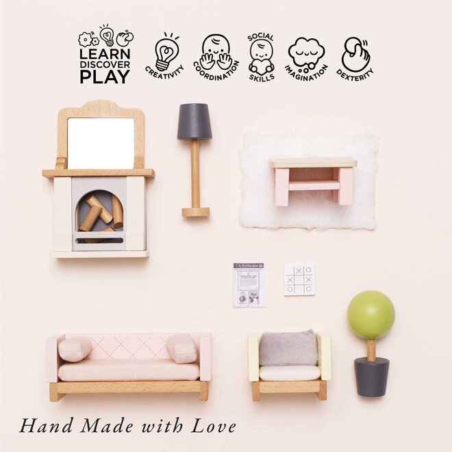 Daisylane Dolls House Sitting Room Furniture Set