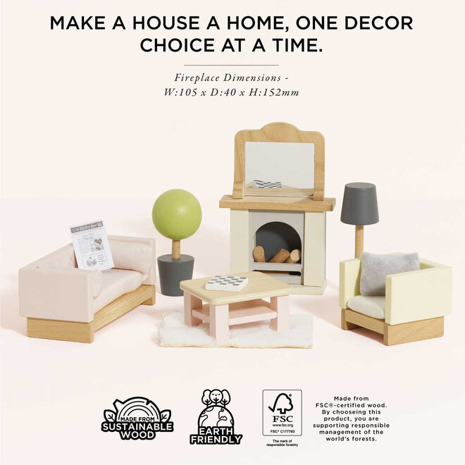 Daisylane Dolls House Sitting Room Furniture Set