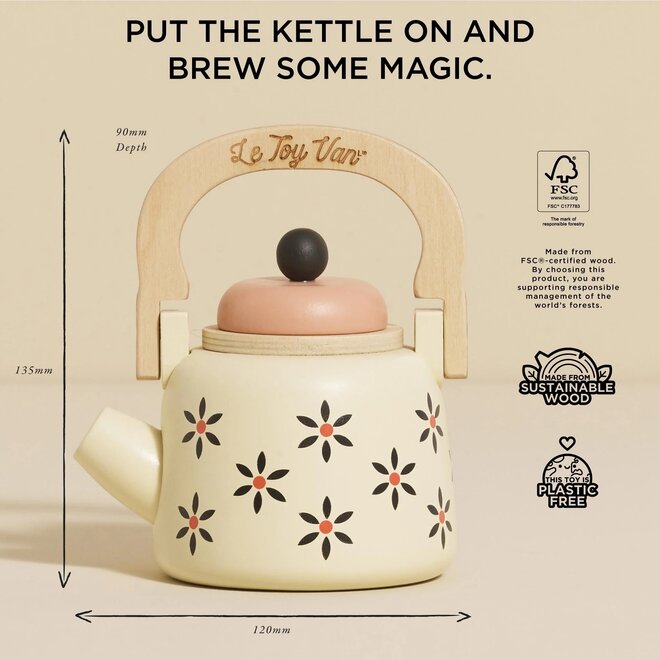 Vintage Wooden Kettle