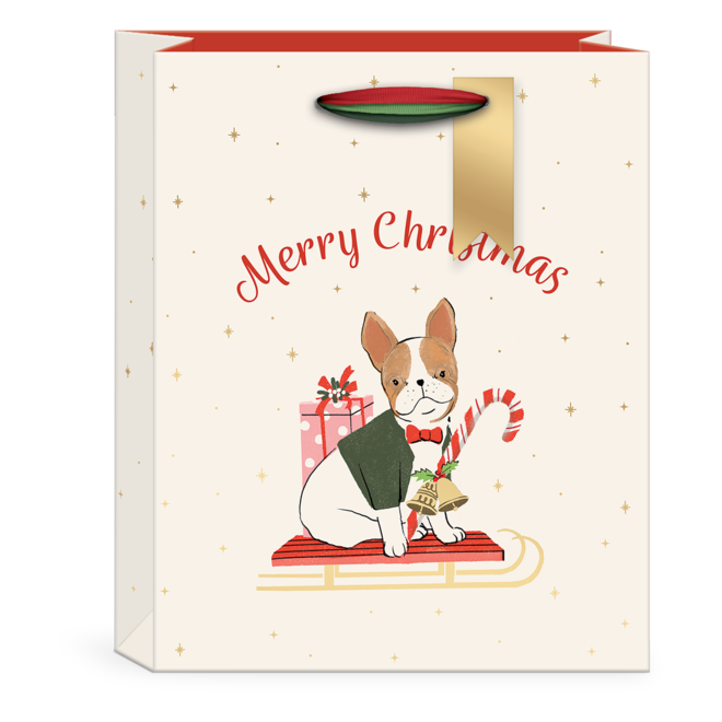 Merry Pets Frenchie Medium Gift Bag