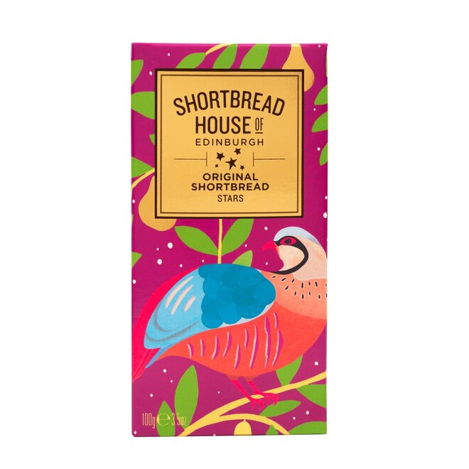 Shortbread House of Edinburgh Original Shortbread Partridge Stars
