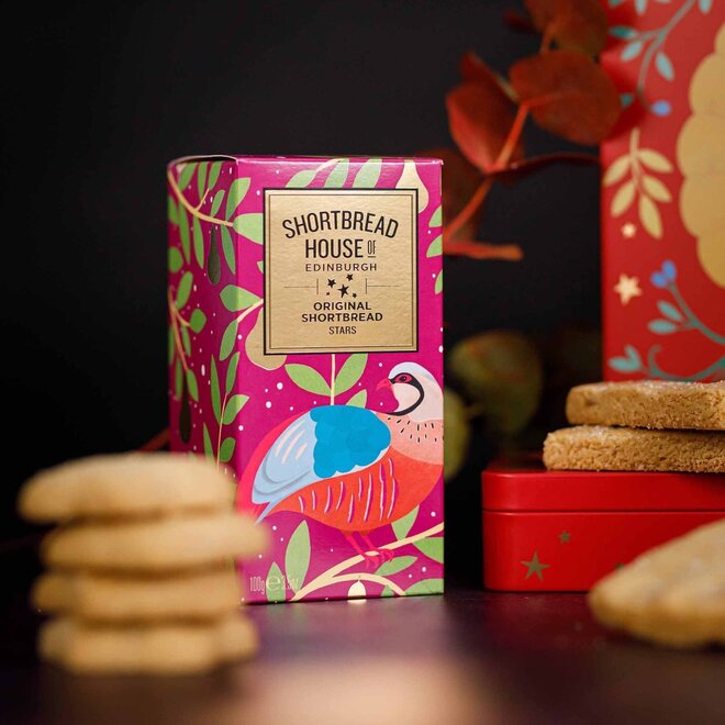 Shortbread House of Edinburgh Original Shortbread Partridge Stars