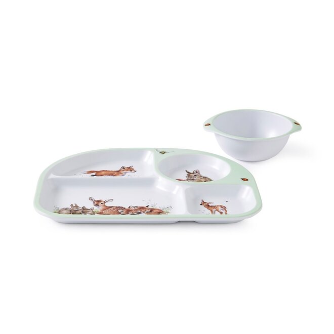 'Little Wren' Child's Tray & Bowl Set
