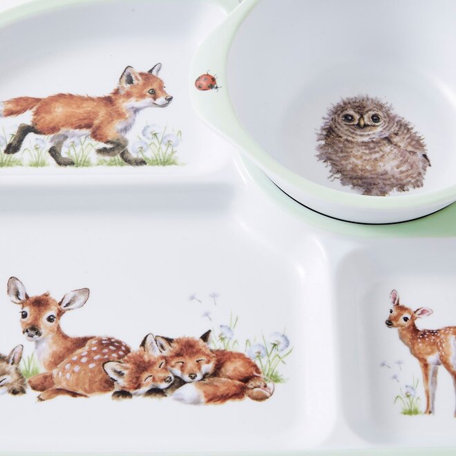 'Little Wren' Child's Tray & Bowl Set