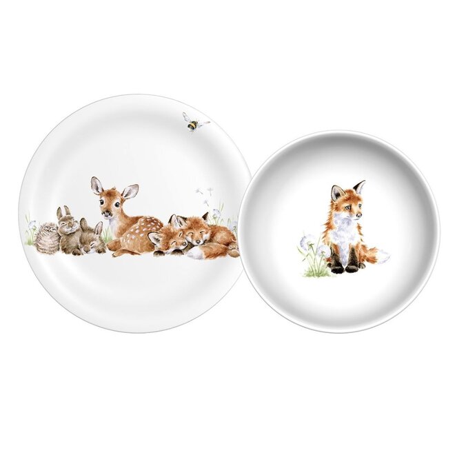 Little Wren Child's Plate & Bowl Set