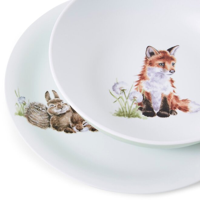 Little Wren Child's Plate & Bowl Set