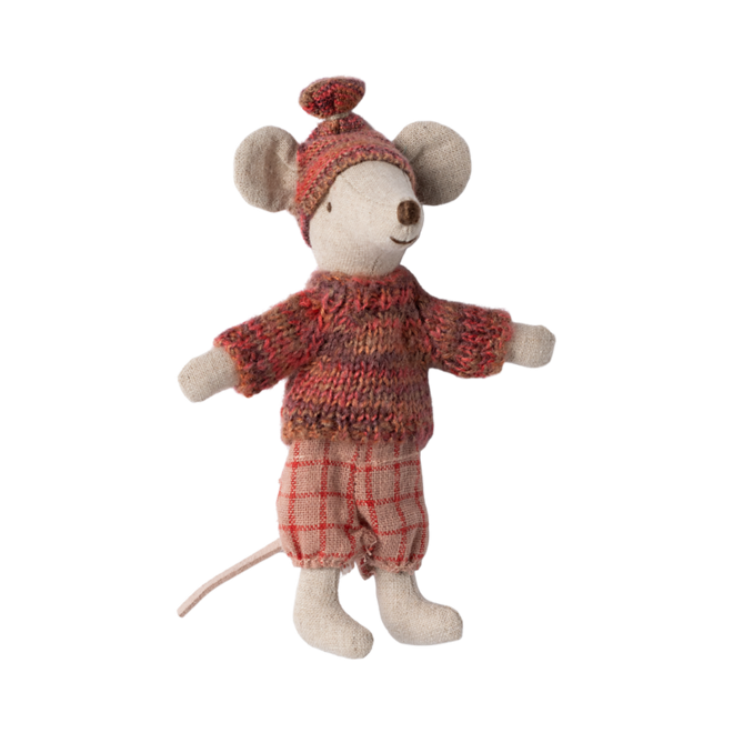 Winter Mouse with Ski Set, Big Sister (Rose)