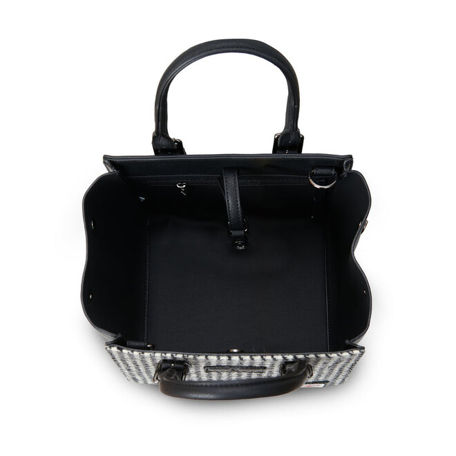 Harris Tweed Black & White Dogtooth The Medium Caillie Tote