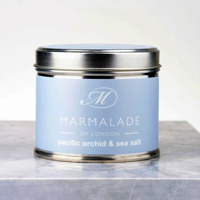 Pacific Orchid & Sea Salt Medium Tin Candle