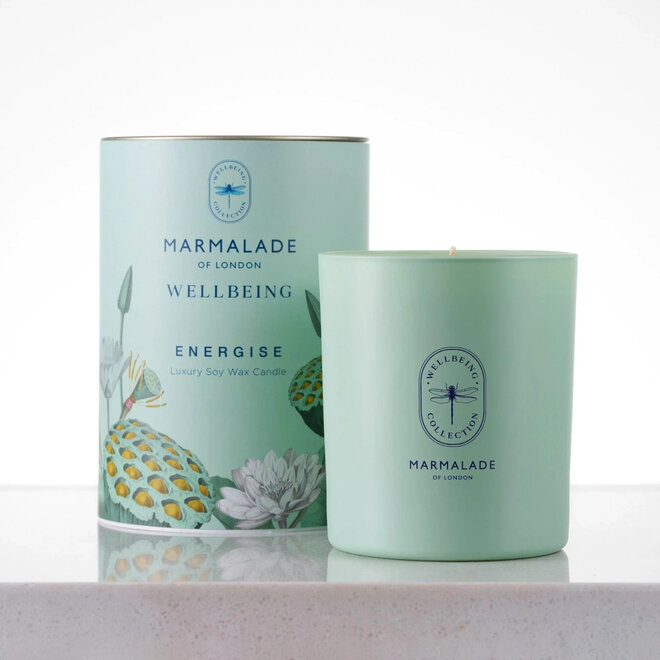 Wellbeing Energize Glass Candle