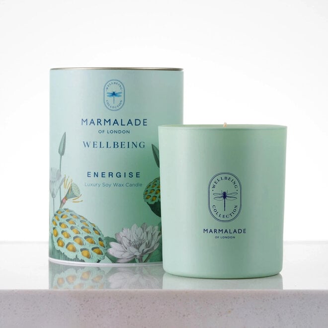 Wellbeing Energize Glass Candle