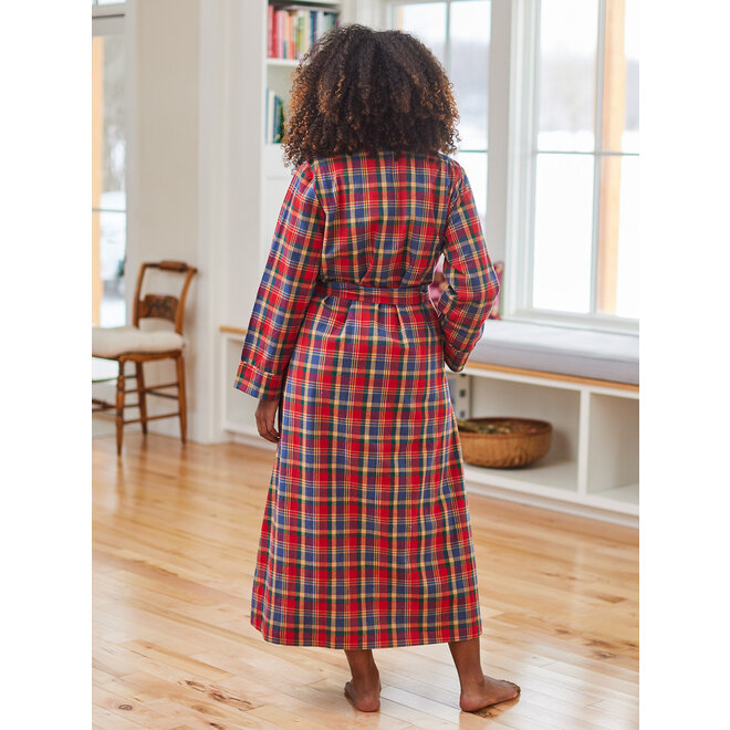 Home Day Red & Green Dressing Gown