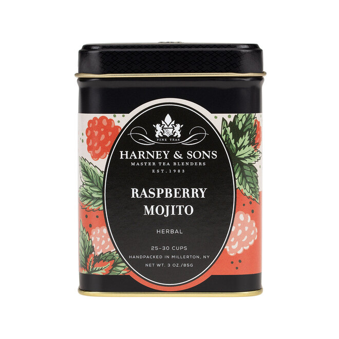 Harney & Sons Raspberry Mojito Herbal Loose Leaf Tin