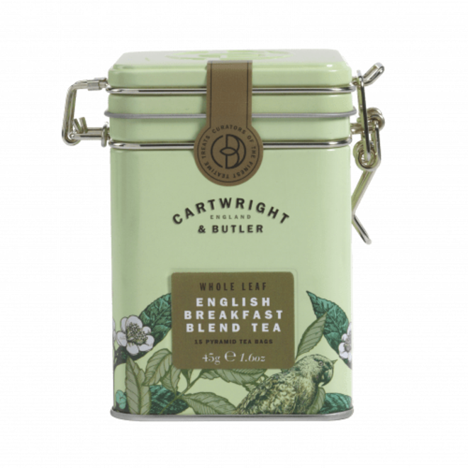 Cartwright & Butler English Breakfast Whole Leaf Tea Bags Caddy 15s