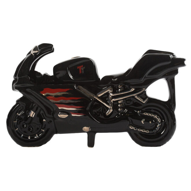 Ceramic Inspirations Motor Bike Black Teapot