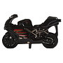 Ceramic Inspirations Motor Bike Black Teapot