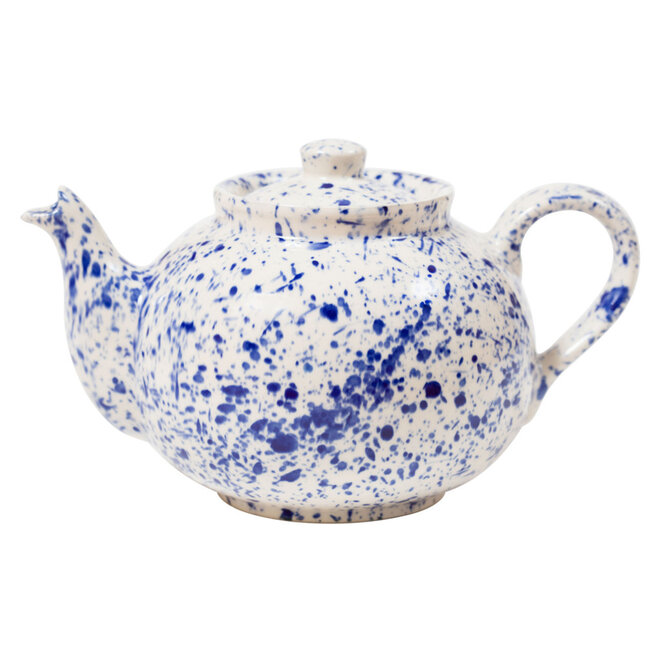 Ceramic Inspirations Blue Splatter Medium Betty Teapot