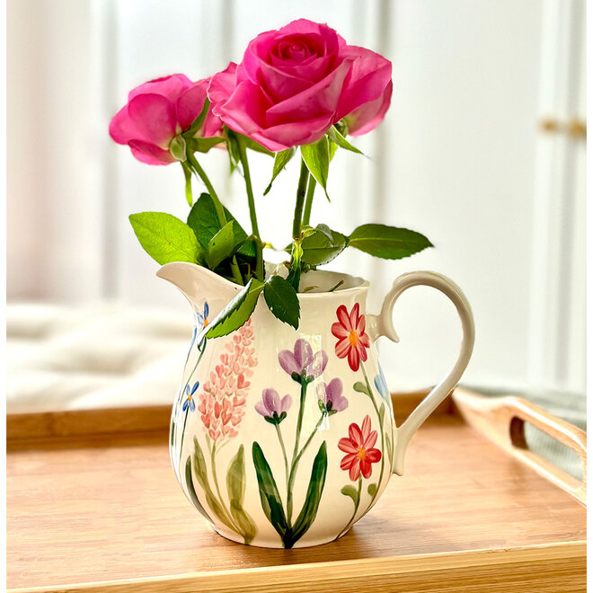 Ceramic Inspirations Wildflower Medium Curvy Jug