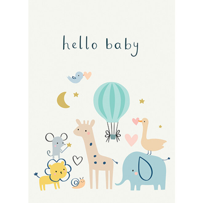 Giraffe New Baby Greeting Card