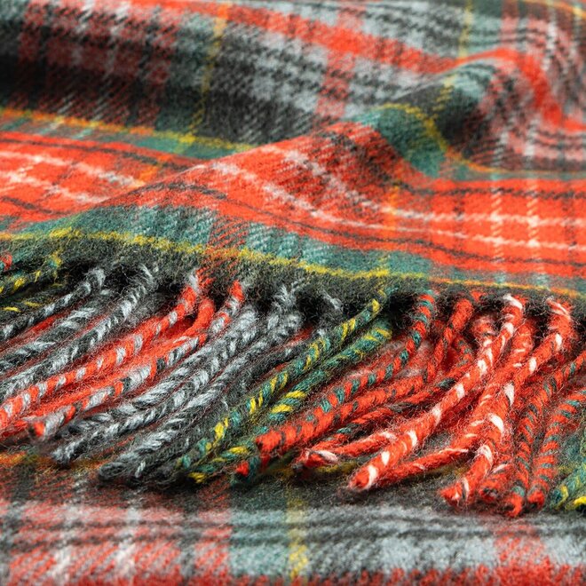 Bowhill Caledonia Ancient Tartan Lambswool Scarf