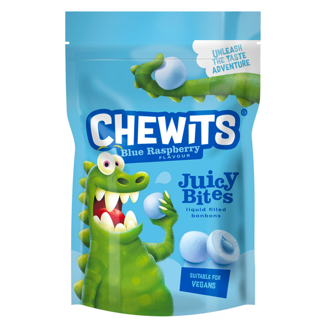 Chewits Blue Raspberry Juicy Bites Pouch 115g