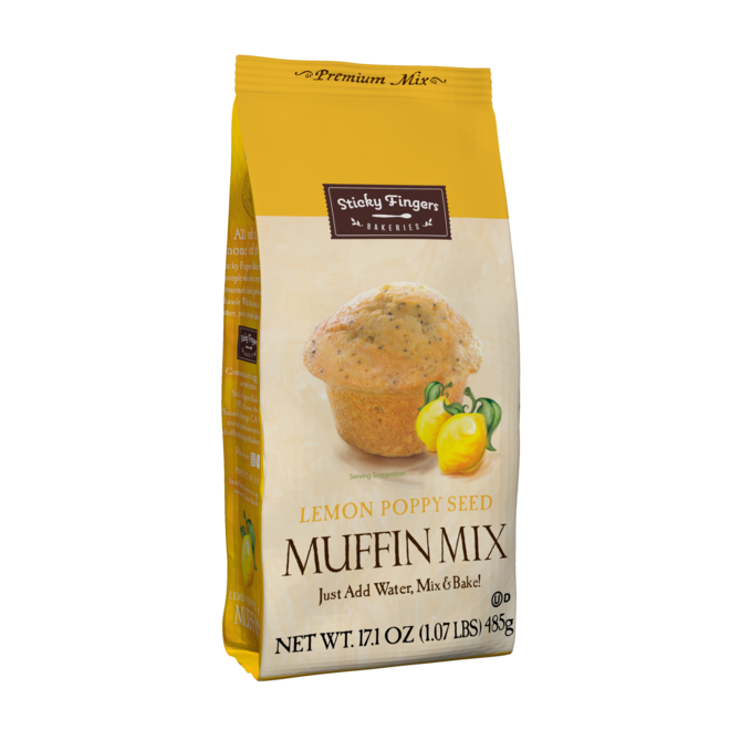 Sticky Fingers Lemon Poppy Seed Muffin Mix