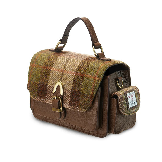 Harris Tweed Chestnut Tartan Melrose Crossbody