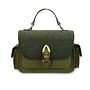 Harris Tweed Dark Green Herringbone Melrose Crossbody