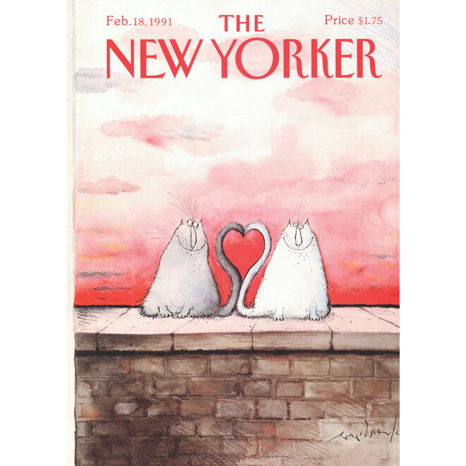 Cat Tail New Yorker Valentine's Day Card