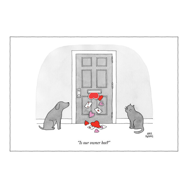 Is Our Owner Hot? New Yorker Valentine's Day Card
