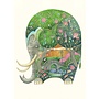Watercolor Sleeping Elephant Greeting Card