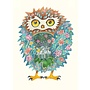 Watercolor Tawny Owl Greeting Card