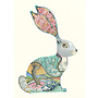 Watercolor Bunny Greeting Card