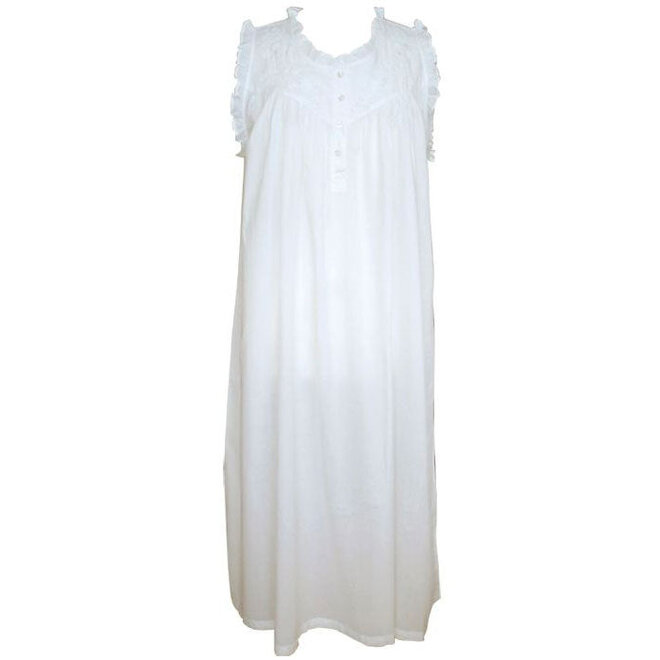 Veronica Seed Pearl Embroidered Nightgown