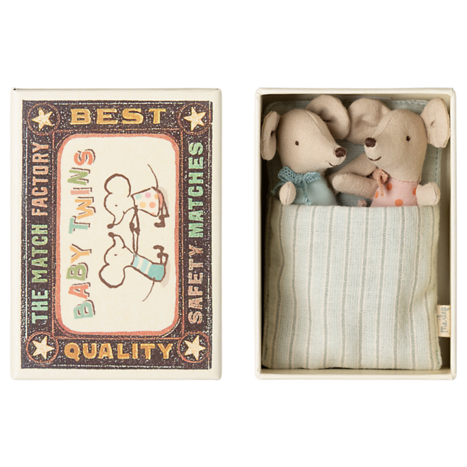 Twins, Baby Mice in Matchbox