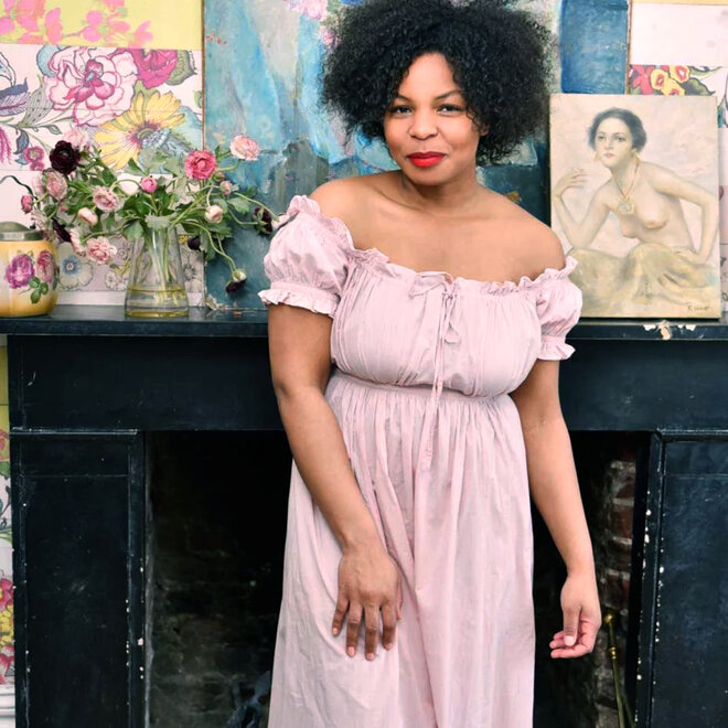 Darcy Pink Ruffle Short-Sleeve Nightgown