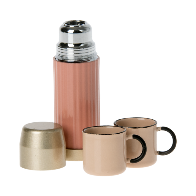 Thermos & Cups (Soft Coral)