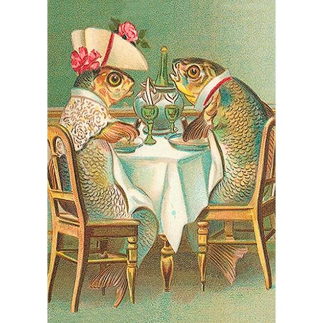 Fish on a Date Greeting Card