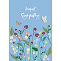Blue Flowers Sympathy Card