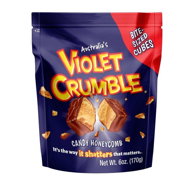 Violet Crumble Bite-Size Cubes Bag 170g